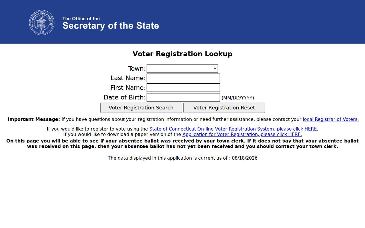 Rocky Hill resident lookup voter research gap and official route